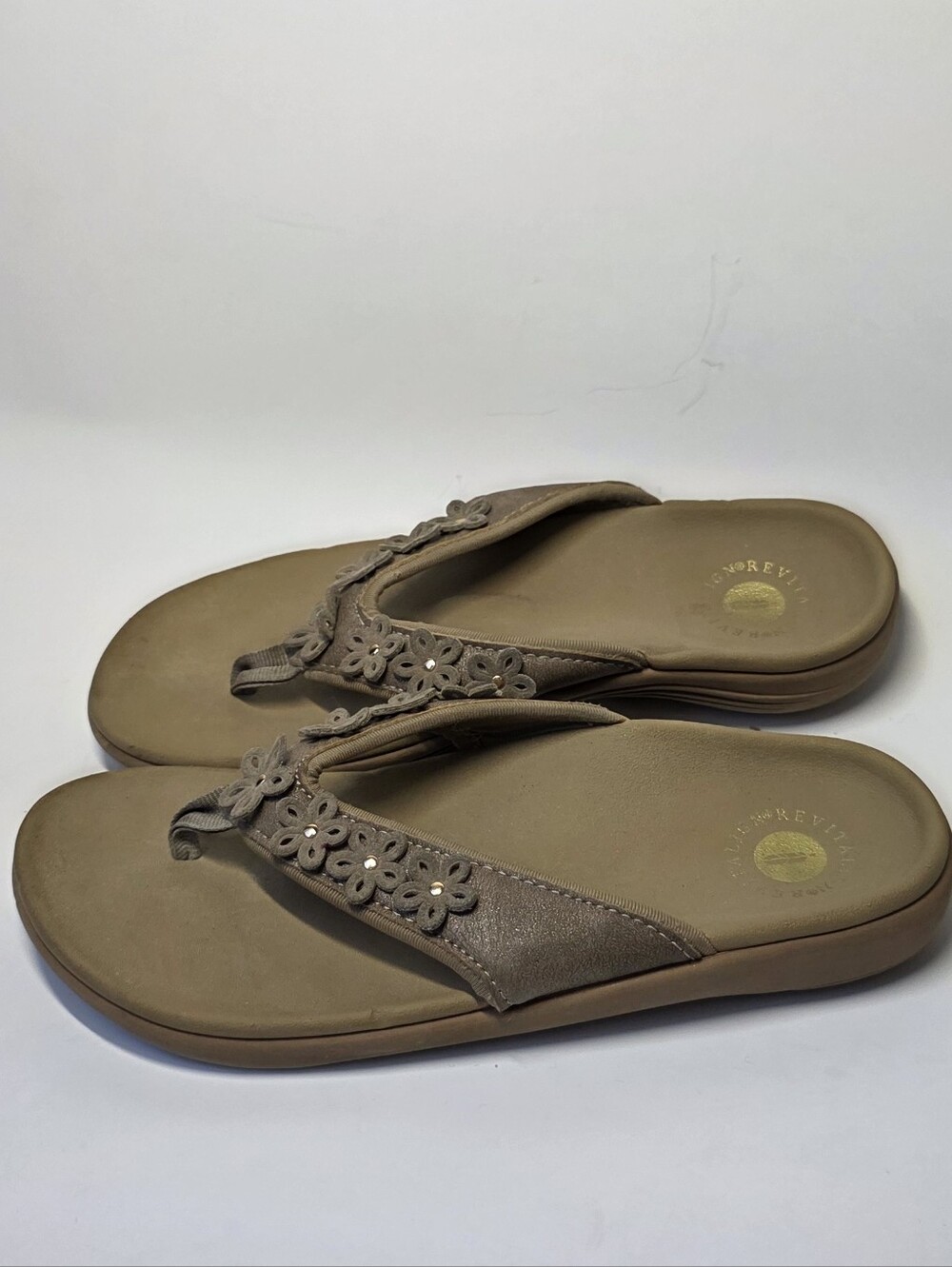 Revitalign Orthotic 3D Flowers Thong Sandals - Yumi BVI